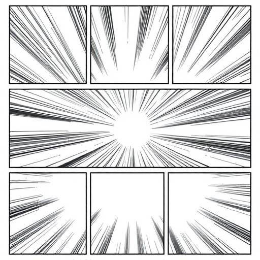 Example of various comic panel layouts demonstrating different sizes, shapes, and arrangements for visual storytelling.