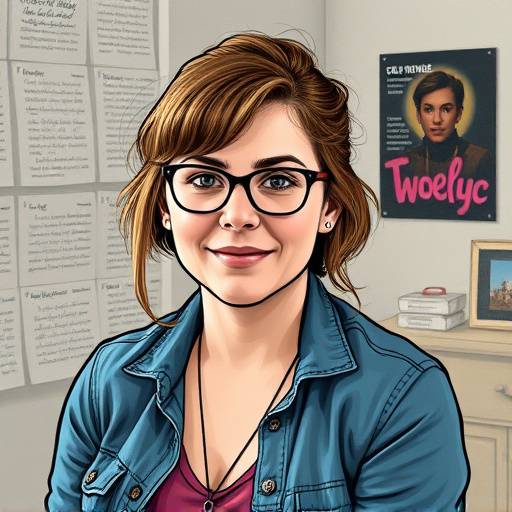 Image of Sarah Jenkins, a veteran comic creator, with a focused and experienced look