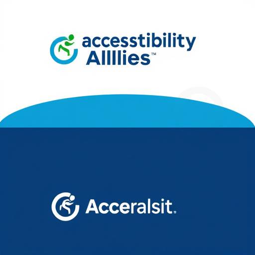 Logo of Accessibility Allies, a fictional accessibility consulting firm, demonstrating their partnership with PanelVerse Comics.
