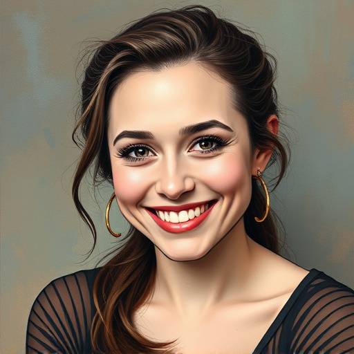 Portrait of Anya Petrova, a comic artist and instructor, smiling confidently