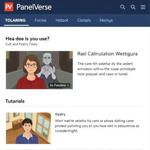 Screenshot of a PanelVerse Comics video tutorial, showing captions at the bottom of the screen.